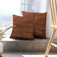 thumbnail image 6 of LALILO Throw Pillow Covers Wood Old Wood Walnut Dark Brown Smooth Surface Cushion Cover 18" x 18", 2 Pack, 6 of 6