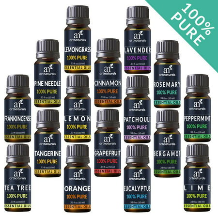 Pure Essential Oil Set (16x10mL) - 100% Natural Aromatherapy for Oil