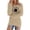 Khaki, variant on Bovemsi Womens Sweaters Casual Solid Long Sleeve Jumper Blouse Fall Sweaters