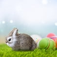 thumbnail image 1 of Cqxid Desktop Ornament Under $10 Simulated Rabbit Small Crouching Rabbit Furnishings Home Crafts Ornaments Animal Static Model, 1 of 7