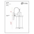 thumbnail image 5 of 1 Light Outdoor Wall Mount In Period Inspired Style 6 Inches Wide By 15.75 Inches High Z-Lite 569S-Bk, 5 of 5