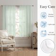 thumbnail image 6 of Green Striped Sheer Curtains 63 Inches Long, Farmhouse Vintage Green Stripes Light Filtering Window Curtains for Living Room/Bedroom, Rod Pocket Voile Sheer Curtain Drapes, 52"W x 63"L, 2 Panels, 6 of 9