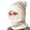 1-White5244, variant on XIAOCHA Women’S Fair‑Isle Balaclava,Pom‑Pom Hats,Fall‑Winter Outdoor Trapper,White