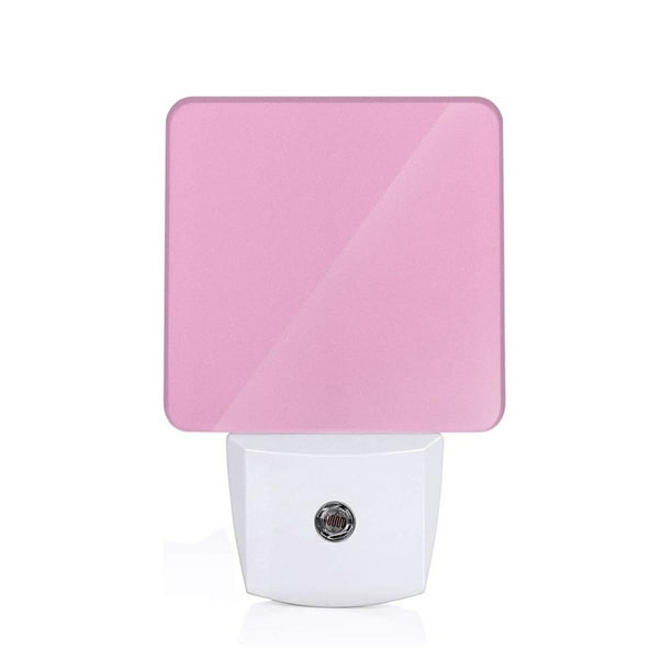 Balery Pink Luz Nocturna LED con Sensor Automático, Enchufe con Sensor Crepuscular, Luz Suave de 0.5W para Dormitorio, Pasillo, Baño-US