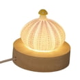 thumbnail image 3 of Lámparas de mesa decorativas, decoración del hogar, regalo de cumpleaños con función LED, lámpara de mesa USB de 1 capa, 3 of 9