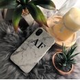 thumbnail image 2 of Étui Personnalisée Blanche avec Initiales en Marbre pour iPhone X, iPhone 15 Pro, 2 of 4