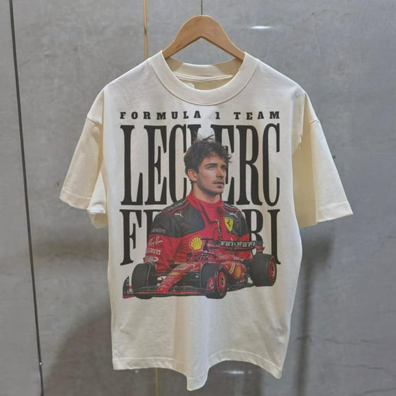 Charles Leclerc Ferrari F1 Comfort Colors T-Shirt, Leclerc 16 Formula Racing, Vintage Ferrari Motorsport Shirt, Formula One Fan Gift