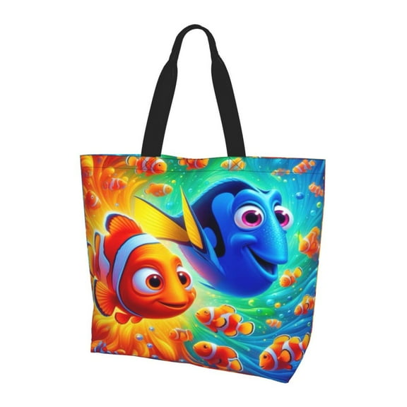 Ne-m0 Totes Bag Shopping Shoulder Bags For Women Foldable Travel Work Large Reusable Portable Grocery Bag