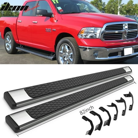 Dodge Ram Traction Bars - Fits 09-18 Dodge Ram Crew Cab 82inch Ram OE Style Step Bars Running Boards SS