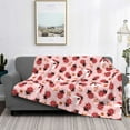 thumbnail image 5 of KLL Cute Ladybugs 1 Print Fleece Throw Blanket, Horizontal Fleece Bedding Cute Soft Blankets Comfy Fleece Flannel Plush Home Decor for Couch & Bed -80"x60", 5 of 9