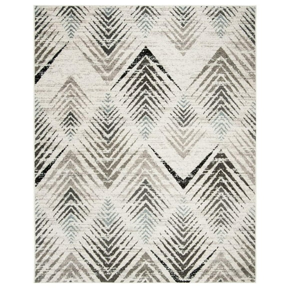 SAFAVIEH Amsterdam Earnestine Geometric Faded Area Rug, Cream/Beige, 9' x 12'
