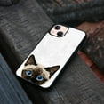 thumbnail image 4 of FINCIBO Soft Rubber Protector Cover Case for Apple iPhone 13 6.1" 2021 (NOT FIT Apple iPhone 13 mini 5.4" 2021/iPhone 13 Pro 6.1" 2021/iPhone 13 Pro Max 6.7" 2021), Animal Siamese Kitten Cat, 4 of 5