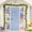 A, variant on Todaioua Cute Easter Couplets Egg and Bunny Motifs Printed Festive Home Decor Door Wall Hanging Banner Spring Holiday Party Photo Booth Shop Event Venue Decoration Bunny Poem Sign Durable Door Accent