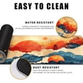 thumbnail image 4 of Desk Mat Red and Gold Blue Wave Decor Large Keyboard Sun Mouse Pad for Laptop Pc Setup Desk Cover Protector Desk Décor for Office Home Work Gaming 31.5" X 11.8" Stitched Edge Non-Slip Design, 4 of 6