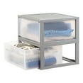 IRIS USA 47 Qt. (12 gal.) Stackable Plastic Storage Organizer Drawer