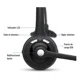thumbnail image 2 of M6s Audífono Bluetooth Diadema Call-center Manos Libres, 2 of 8