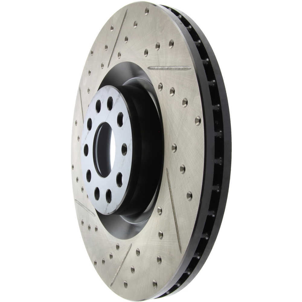 StopTech 09 VW Passat CC / 06-09 Passat Slotted & Drilled Right Front Rotor Fits select: 2008 VOLKSWAGEN R32, 2006-2008 VOLKSWAGEN PASSAT