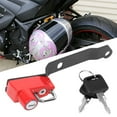 thumbnail image 2 of Aluminium Alloy  Anti Theft Security Helmet Lock Fits For   MT25 MT03 YZF R25 R3  2014-2019  Motorcycle ModificationRed, 2 of 8