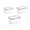 Set of 3, variant on Grape Container for Fridge with Removable Colander, Leakproof Fruit Storage Containers, Airtight Produce Saver with Locking Lids, Multiple Sizes