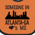 thumbnail image 4 of Inktastic Atlanta Georgia Someone Loves Me Skyline Boys or Girls Baby Bib, 4 of 4