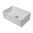 thumbnail image 6 of White Farmhouse Sink - 30 x 20 x 9 Inch White Farmhouse Kitchen Sink Apron Front Porcelain Ceramic Single Bowl Kitchen Sinks, 6 of 10