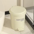 thumbnail image 6 of Vikakiooze Foot Pedal Trash Can with Lid for Home Decor - Modern Sturdy Plastic Garbage Bin - for Kitchen Bathroom and Office, 6 of 8