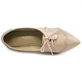 thumbnail image 6 of Ollio Women's Ballet Shoes Flat Pointed Toe Oxford 1M1818, 6 of 6