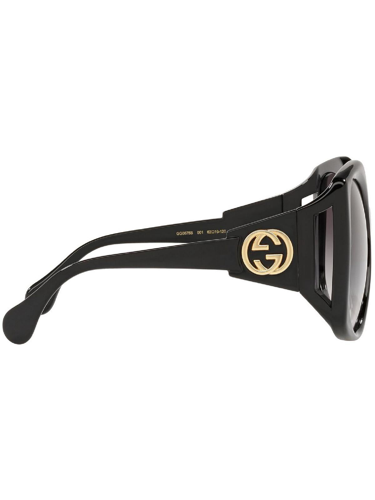 NEW Gucci GG0875S 001 Women Rectangle Oversized Black Grey Gradient Sunglasses Gucci GG0875S 001 Sunglasses - Pretavoir main image 4