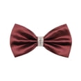 thumbnail image 2 of Aufmer Fashion Solid Color Male Formal Neck Knot Neat Compact Appearance Easy Wear Structure For Various Adult Formal Social Occasion Outfit Collocation, 2 of 7