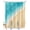 Brown Blue, variant on Split Shower Curtain for Transfer Bench, Aqua Blue Beach Fabric Shower Curtains for Bathroom, Summer Seaside Ombre Tub Sliding Transfer Bench Waterproof Bath Curtains 72"x72"