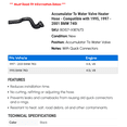 thumbnail image 2 of Accumulator To Water Valve Heater Hose - Compatible with 1995, 1997 - 2001 BMW 740i 1998 1999 2000, 2 of 2