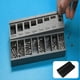 thumbnail image 3 of M3 Screws Sorter Box with 7 Measuring Slots, Precision Bolts Gauge Tool Box Organizer, 3 of 5