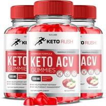 (3 Pack) Keto Rush Keto ACV Gummies - Apple Cider Vinegar Supplement for Weight Loss - Energy & Focus Boosting Dietary Supplements for Weight Management & Metabolism - Fat Burn - 180 Gummies
