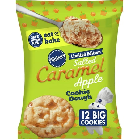 Pillsbury Eat or Bake Salted Caramel Apple Cookie Dough, 12 Big Cookies, 14 oz