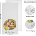 thumbnail image 2 of Watercolor Colorful Eggs Hand Towels, Happy Easter Kitchen Towel Ultra Soft and Absorbent,Decorative Fingertip Face Towel for Bathroom Hotel, 2 PCS, 28.3"x 14.4", 2 of 5