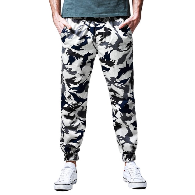 Pantalones Jogger Match para Hombre Corte Suelto Chino Blanco 30