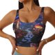 thumbnail image 1 of Fotbe Jungle Path Glowing Mushrooms Sujetador Deportivo Largo sin Aros para Mujer con Almohadillas y Soporte Medio, Transpirable y Absorbente, Camiseta Tipo Chaleco o Tank Top-Large, 1 of 8