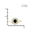 thumbnail image 4 of 1/3 Carat T.G.W. Sapphire And 1/20 Carat White Diamond Sterling Silver Ring, 4 of 4