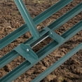 thumbnail image 2 of Heavy-Duty Lawn Leveling Rake,5ft Extended Handle Yard Leveler,17x10 Inch Head,Stainless Steel Flat Drag Harrow for Garden, Golf Lawn, Farm,Durable Manual Yard Tool,Black & Orange, 2 of 6