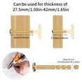 thumbnail image 6 of YIHATA 30 Pack 1-1/4" (30mm) Square Drawer Knob, Brass Kitchen Cabinet Knobs, Wide Dresser Knobs Drawer Pulls, Door Knobs Dresser Drawer Handles, Gold, 6 of 8