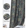 thumbnail image 6 of Blue Boho Blackout Curtains 54 Inch Length 2 Panels Set for Living Room Bedroom, Vintage Ethnic Tribe Abstract Art Floral Room Darkening Window Curtains Thermal Insulated Black Out Curtain 52"x54", 6 of 8