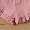 thumbnail image 6 of Zanarzt Girls Shorts Casual Toddler Baby Girl Shorts Girls Shorts Summer Casual Ruffle Cotton Baby Shorts Red,18-24 Months, 6 of 7