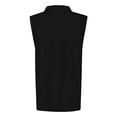 thumbnail image 5 of Puliio Women's Polo Shirts Lapel Solid Color Sleeveless T Shirt Casual Comfortable Breathable Summer Daily Wear And Sports Camisole Tops, 5 of 5