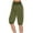 Army Green, variant on Casual Lantern Harem Pants for Women,Knee Length Tapered Loose Fit Trousers Summer Baggy Capri - Beige - S