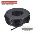 thumbnail image 4 of 24AWG Silicona Cinta Cable 2 Pines 24 Calibre Silicona Alambre 7,5 m /24.6 Pies Negro Trenzado Estañado Cobre Alambre para Modelo Avión, Modelo Coche, Eléctrico  Aparato, 4 of 7