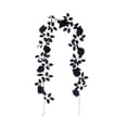 thumbnail image 2 of Gqtwoy Halloween Artificial Black Rose Garland, Spooky Decoration, Durable Cloth, Perfect for Mantels and Party Backdrops, Creepy Atmosphere, Haunted House Decor, 2 of 6