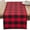 Red, variant on 16 x 120 in. Cotton & Poly Blend Buffalo Plaid Runner, Red