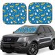 thumbnail image 1 of Balery Cartoon Goose Parasol para parabrisas de coche de 2 piezas | Parasol plegable para parabrisas delantero de coche para la mayoría de sedanes-Medium, 1 of 6