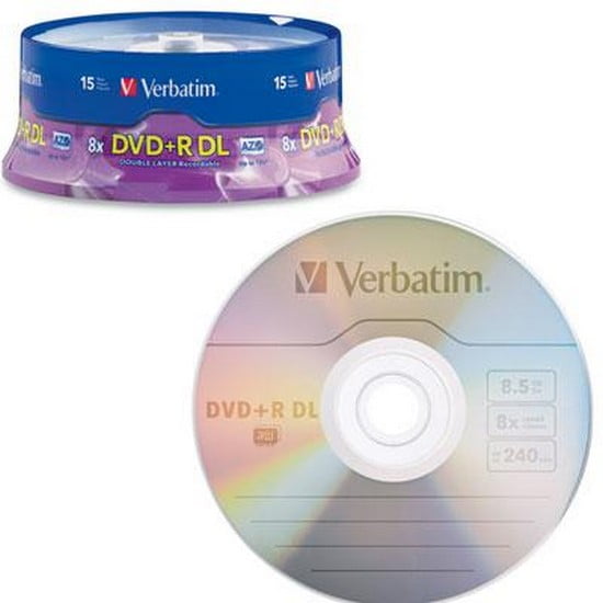Verbatim Blank Recordable DVD+R DL 8.5GB 8X with Branded Surface