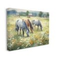 thumbnail image 4 of Stupell Industries Grazing Horses in Pasture Animals & Insects Painting Gallery Wrapped Canvas Art Print Wall Art, 30 x 24, 4 of 8